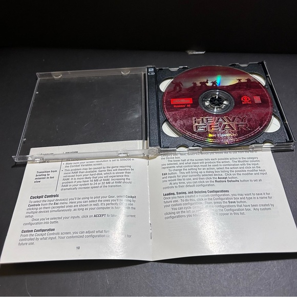 Heavy Gear (PC Game, Activision 3D Combat Simulator) Complete w/ Manual: 2 CDs - Picture 6 of 7